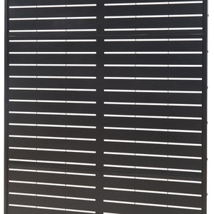 Indoor Trennwand Trolu Stahl 200x100x50 cm Schwarz [casa.pro]