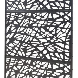 Cloison de séparation Poskind acier 200 x 100 x 50 cm noir casa.pro 