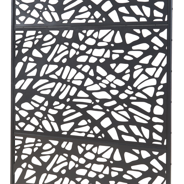 Cloison de séparation Poskind acier 200 x 100 x 50 cm noir casa.pro 