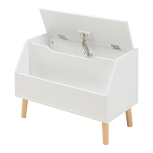Spielzeugkiste Aavanrar 60x30x43 cm Weiß [en.casa]