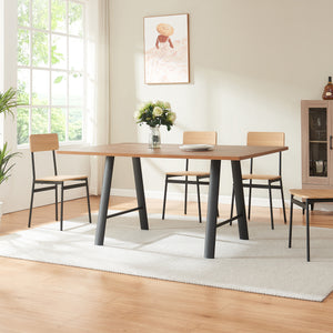 Set di 2 Gambe Hullem per Mobili 'Fai da Te' con Profili Ovali in Acciaio 72 x 70 x 10 cm - Nero [en.casa]