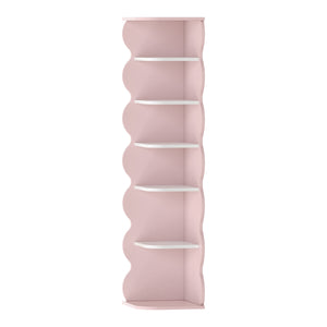 Kinder-Eckregal Vestnes 108x27x27 cm Cotton Candy/Weiß [en.casa]