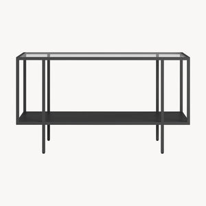 Table basse Nynna acier 90 x 50 x 50 cm noir [en.casa]