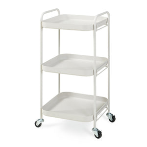 Chariot de service Kelevn 67 x 33 x 31 cm acier gris [en.casa]