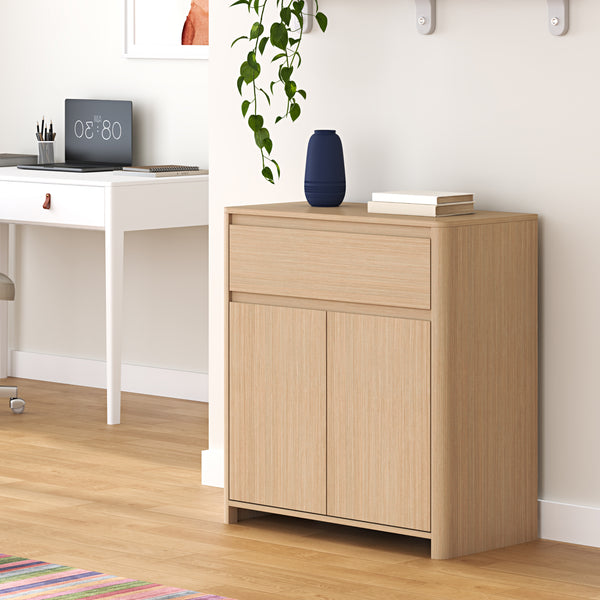 Mobiletto Takranmaa 88x79x39 cm effetto quercia [en.casa]