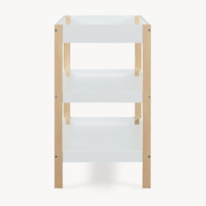 Table à langer Oupilu avec 2 étagères 91x82x53 cm Blanc [en.casa]