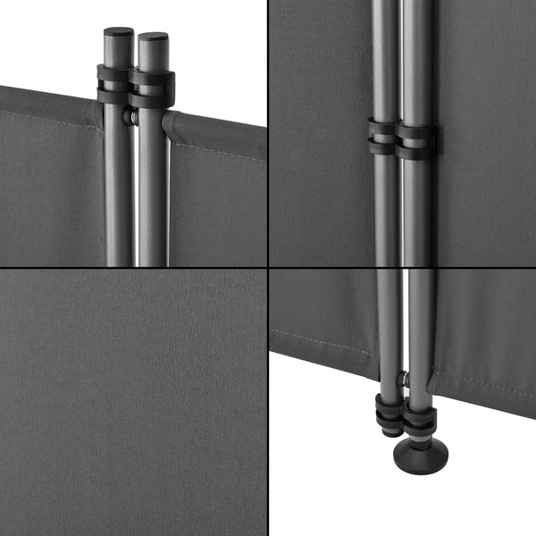 Paravent de Confidentialité Modica à 4 Panneaux pour Extérieur Intérieur 215 x 170 cm [pro.tec]