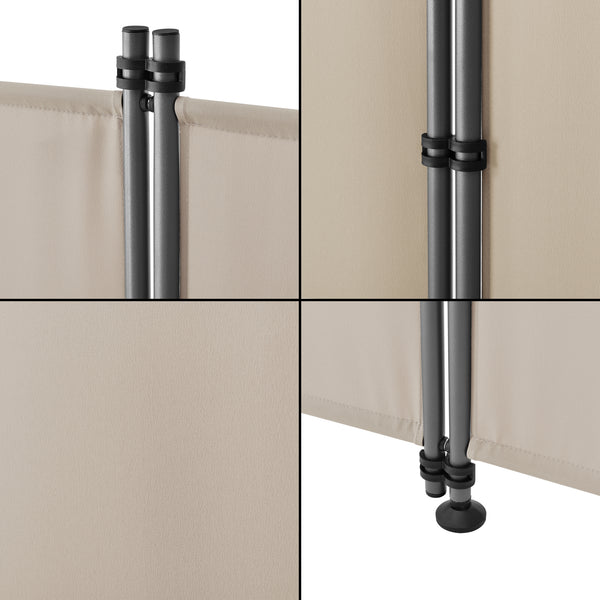 Paravent de Confidentialité Modica à 4 Panneaux pour Extérieur Intérieur 215 x 170 cm [pro.tec]