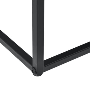 Table Basse à Plateau Arsia Large en Métal Noir Mat [en.casa]