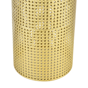 Set Lüttich di 2 Supporti per Piante con Coprivasi Portafiori in Metallo - Color Oro / Nero [en.casa]

