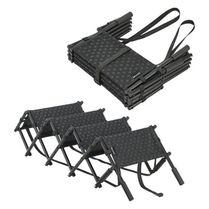 Hundetreppe Colchester 4-stufig bis 55 kg Metall/Polyester [en.casa]