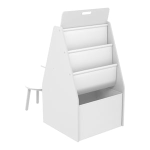 Kindertisch mit Maltafel Ferrol 88x51x49 cm Weiß [en.casa]