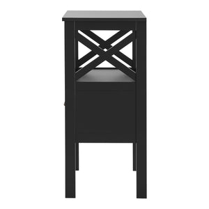 Beistelltisch Veteli Kaffeetisch 79x34x34cm Schwarz [en.casa]