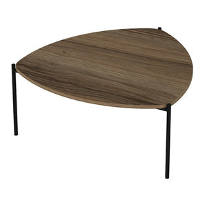 Couchtisch Gladsaxe 40x90x89 cm Walnussoptik / Schwarz [en.casa]