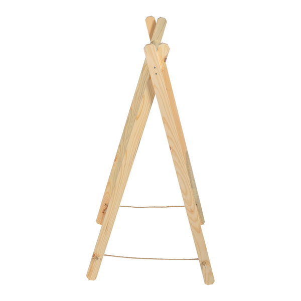 Stand Appendiabiti Autoportante 'Løkken' Porta Abiti a Forma di Capanna Struttura Pieghevole in Legno di Pino [en.casa]