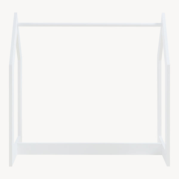 Stand Appendiabiti Værløse per Bambini Porta Abiti a Forma di Casetta 78x75x35 cm Bianco [en.casa] 