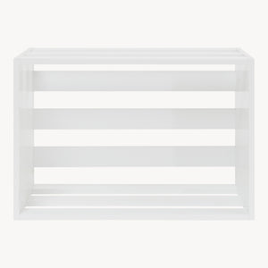 Table d'appoint rectangulaire Rønde 43 x 64 x 33 cm blanc [en.casa]