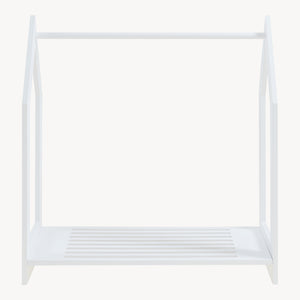 Portant à vêtements Langeskov de forme cabane pour enfant 78 x 75 x 35 cm blanc [en.casa]