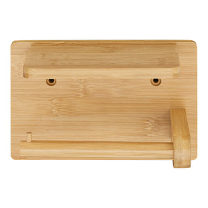 Toilettenpapierhalter Vallentuna Bambus [en.casa]