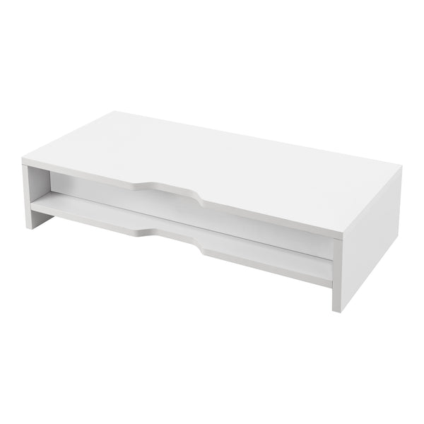 Support d'écran Ruovesi MDF 12 x 51 x 25 cm blanc [en.casa]