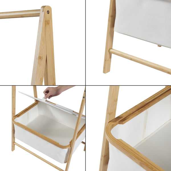 Stand Appendiabiti Iitti in Bambù 159 x 60 x 45 cm [en.casa] 