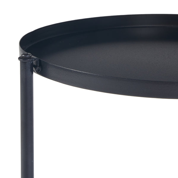 Support de plantes Ostre à 3 niveaux métal 70 x 48 x 25 cm noir [en.casa]