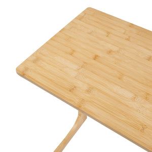 Table pour ordinateur portable Hægebostad bambou 65 x 60 x 40 cm naturel [en.casa]