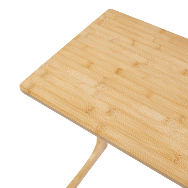 Table pour ordinateur portable Hægebostad bambou 65 x 60 x 40 cm naturel [en.casa]