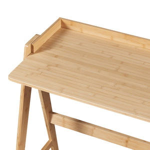 Bureau Härryda bambou 107 x 47 x 81 cm naturel [en.casa]