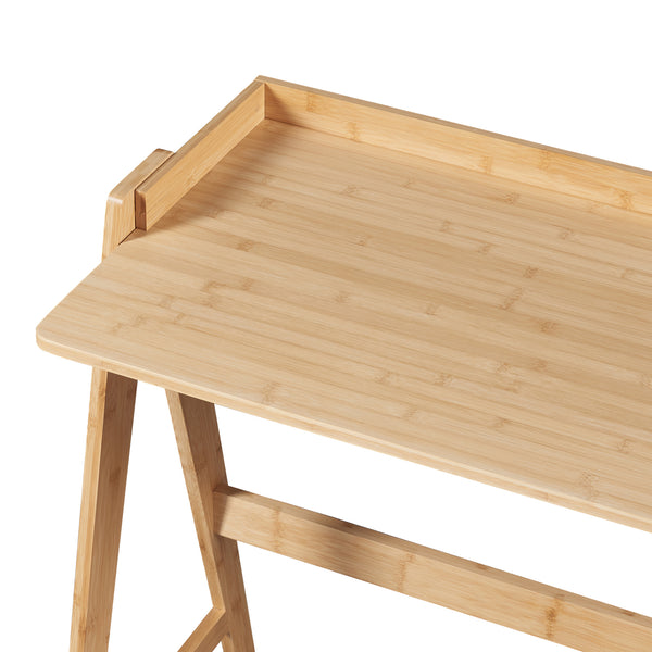 Bureau Härryda bambou 107 x 47 x 81 cm naturel [en.casa]