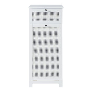 Wäscheschrank Karlsøy 90x38x40cm Weiß [en.casa]