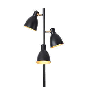 Lampada da Terra Witney con 3 Paralumi Conici Girevoli - Nero lux.pro 