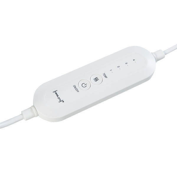 Elektrischer Fußwärmer Bari 100W Grau [en.casa]