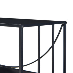 Table console Baarn métal 66 x 70 x 32 cm noir [en.casa]