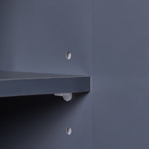 Hängeschrank Overath 30x30x60 cm Grau [en.casa]