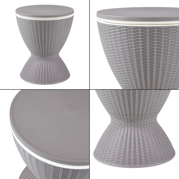 Tavolino Frigo Atessa Cool Bar a Clessidra - Marrone Chiaro casa.pro 