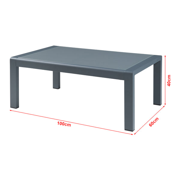 Gartenmöbelset Avise 3-tlg. Aluminium [casa.pro]