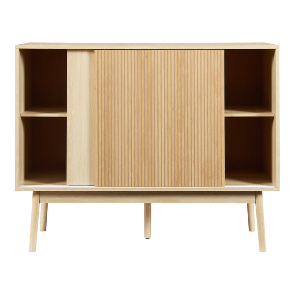 Buffet Landskrona 90 x 115 x 40 cm effet chêne [en.casa]