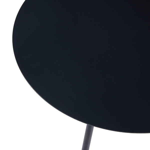 Lot de 2 tables d'appoint Sula de tailles différentes noir [en.casa]