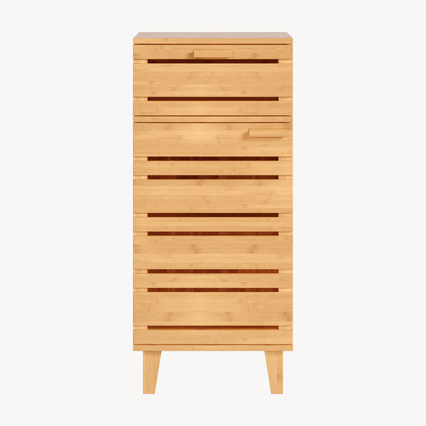 Armoire de salle de bain Epind bambou naturel [en.casa] 