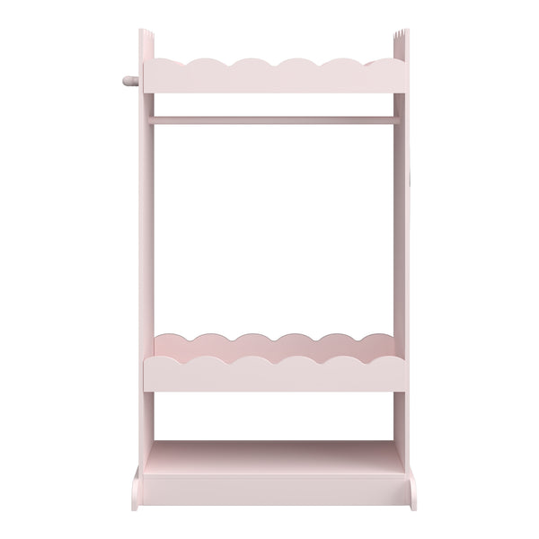 Guardaroba Vestnes per Cameretta con Specchio - Rosa [en.casa]
