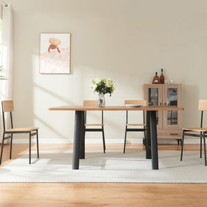 Set di 2 Gambe Hullem per Mobili 'Fai da Te' con Profili Ovali in Acciaio 72 x 70 x 10 cm - Nero [en.casa]