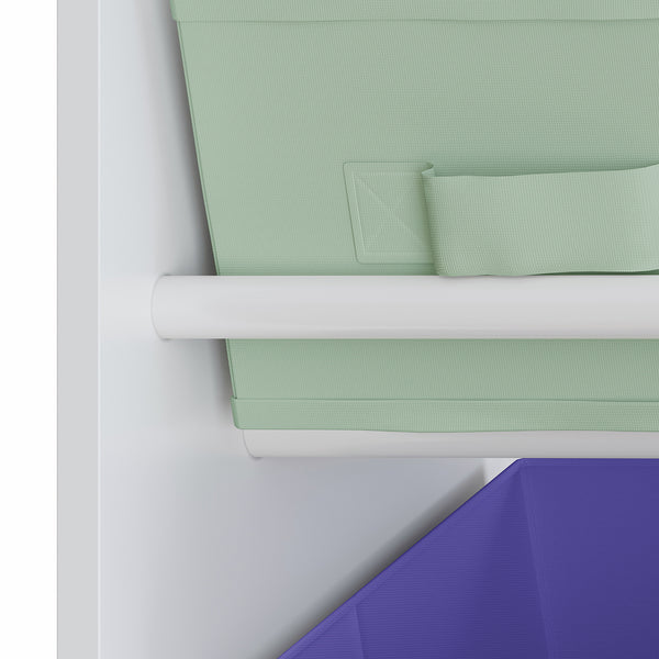 Scaffale Farusa per Cameretta con Scomparti e 9 Scatole Pieghevoli 80 x 90 x 30 cm - Design Aqua Dream [en.casa]