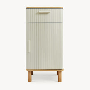 Armoire de salle de bain Ferrersp 80 x 40 x 35 cm effet chêne / couleur sable [en.casa] 