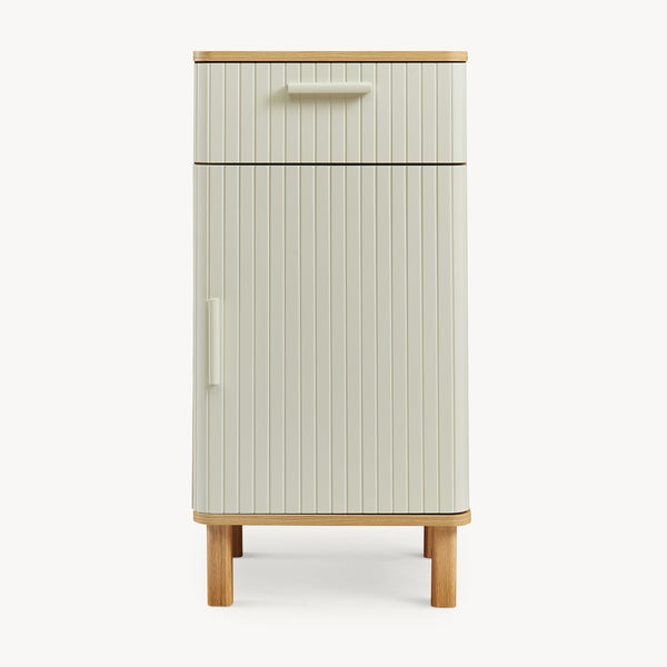 Armoire de salle de bain Ferrersp 80 x 40 x 35 cm effet chêne / couleur sable [en.casa] 