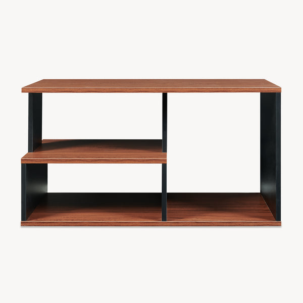 Table basse Trond 80x40x42 cm Noir/Noyer [en.casa]