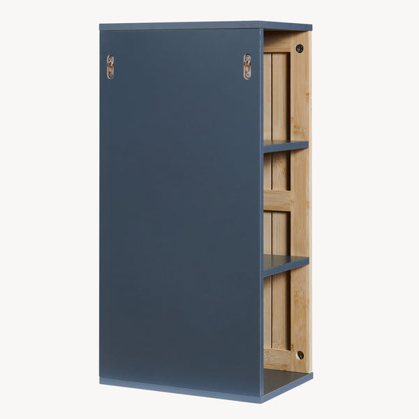 Armoire murale Svanes 60x30x20 cm Gris foncé/Nature [en.casa]