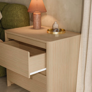 Lot de 2 tables de chevet Takranmaa 54 x 60 x 40 cm effet chêne [en.casa]