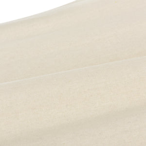 Chaise Hamac à Franges Fauteuil Suspendu avec Cordes Tressées pour Intérieur Extérieur Jusqu'à 150kg 200x80cm Crème [casa.pro]