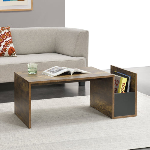 Couchtisch Bollnäs 90x45x35 cm mit Ablagefach versch. Farben en.casa